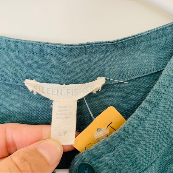 Eileen Fisher Linen Top - Picture 3 of 4
